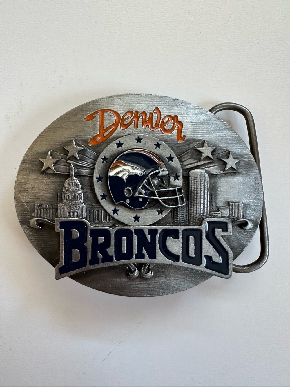 Vintage Denver Broncos belt buckle